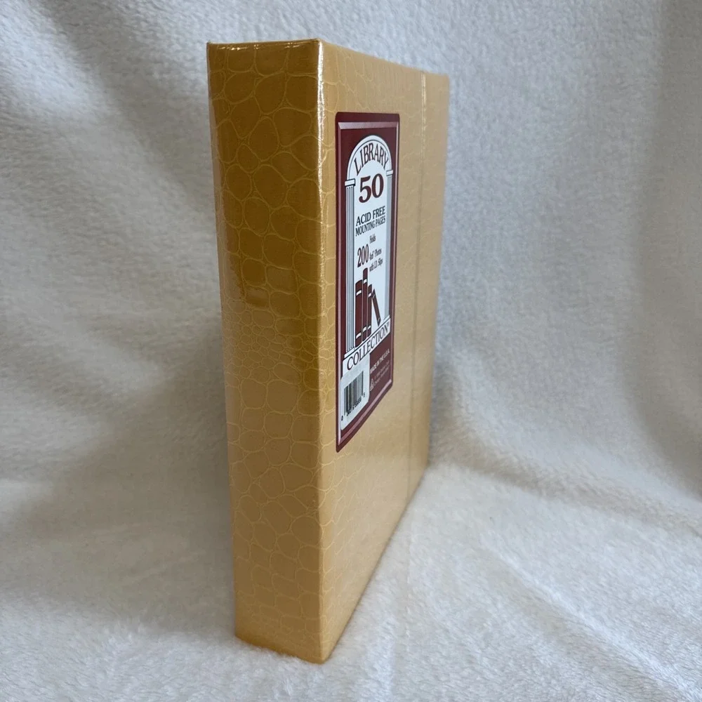 Deluxe Craft Library 50 Photo Album 200 Holds 4x6‎ Acid Free Tan Vintage 1996